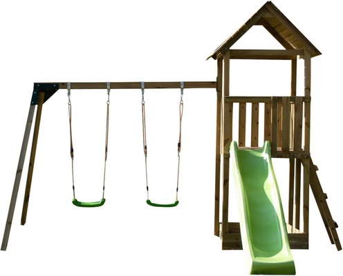 Parque Infantil Tibidabo Casita Rampa de Escalada y Columpio Doble